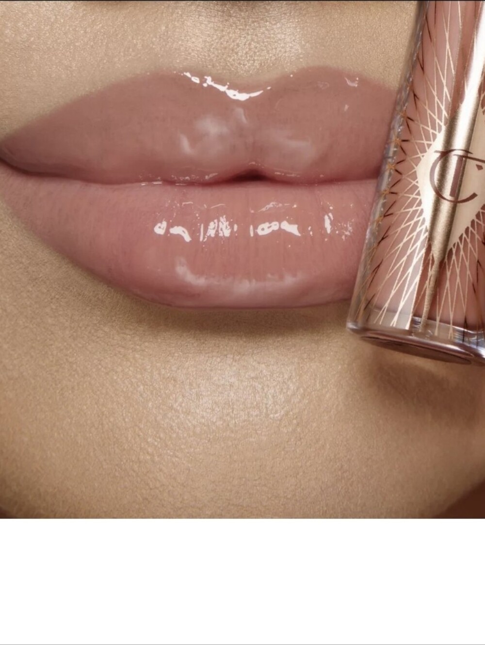 Charlotte Tilbury Glossy Nude Pink Lip Duo w/Lip Cheat & Collagen Lip Bath, NIB - Picture 5 of 10